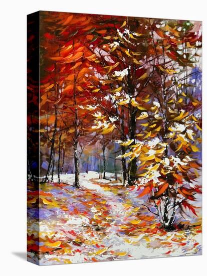 Road To Autumn Wood-balaikin2009-Stretched Canvas