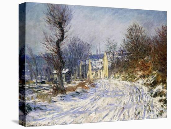 Road to Giverny in Winter-Claude Monet-Premier Image Canvas