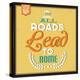 Roads to Rome-Lorand Okos-Stretched Canvas