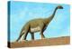 Roadside Brontosaurus-null-Stretched Canvas