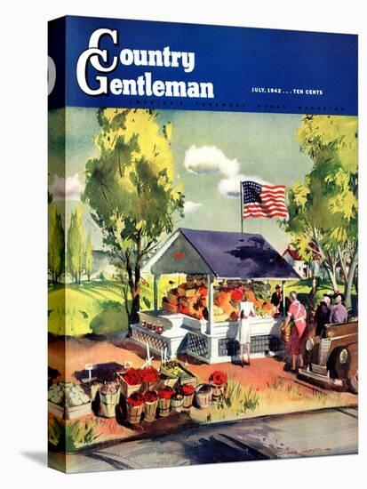 "Roadside Stand," Country Gentleman Cover, July 1, 1942-Hardie Gramatky-Premier Image Canvas