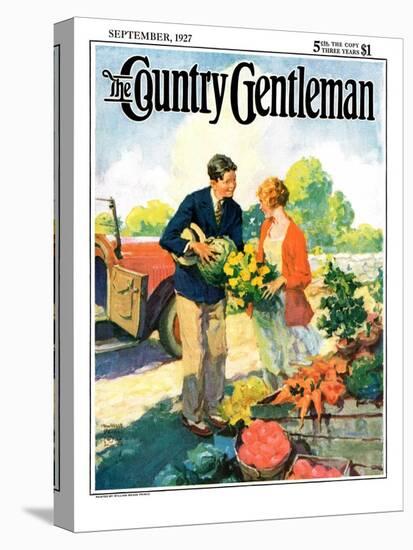 "Roadside Stand," Country Gentleman Cover, September 1, 1927-William Meade Prince-Premier Image Canvas