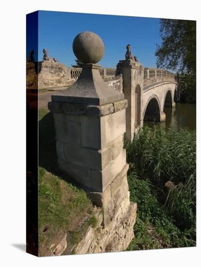 Robert Adam Bridge, Compton Verney Estate, Warwickshire, England, United Kingdom, Europe-David Hughes-Premier Image Canvas