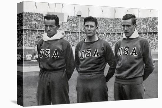 Robert Clark, Glenn Morris, John Parker, American Decathletes, Berlin Olympics, 1936-null-Premier Image Canvas