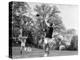 Robert F Kennedy and Family Outside Playing Football with His Brother Senator John F. Kennedy-Paul Schutzer-Premier Image Canvas