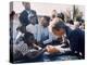 Robert F. Kennedy Meeting with Some African American Kids During Political Campaign-Bill Eppridge-Premier Image Canvas