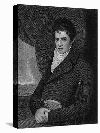 Robert Fulton (1765-1815), Engraved by George Parker (Fl.1834-D.1868) (Engraving)-Benjamin West-Premier Image Canvas