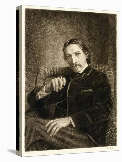 Robert Louis Stevenson (1850-1894) British Author Best known for His Bestselling Books 'Treasure Is-William Brassey Hole-Premier Image Canvas