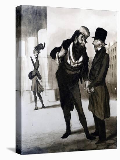 Robert Macaire Agent D'Affaires from 'Le Charivari' 1840-Honore Daumier-Premier Image Canvas