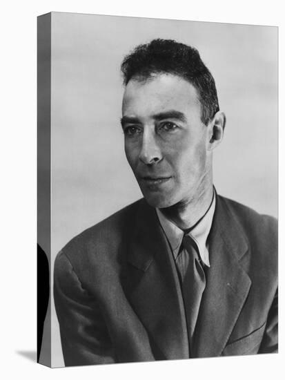 Robert Oppenheimer, Atomic Physicist and Head the Manhattan Project's Secret Weapons Laboratory-null-Stretched Canvas