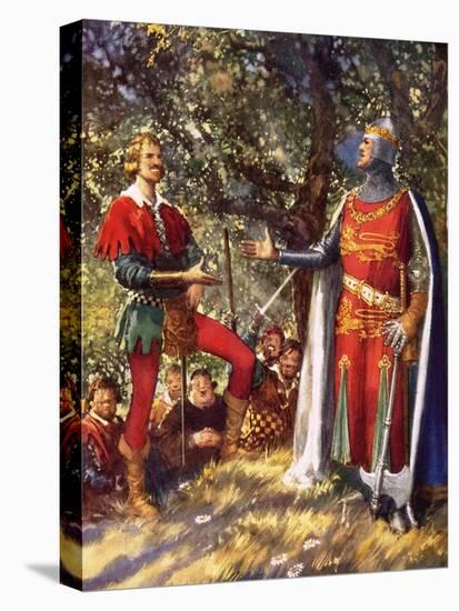Robin Hood and Richard the Lionheart-John Millar Watt-Premier Image Canvas