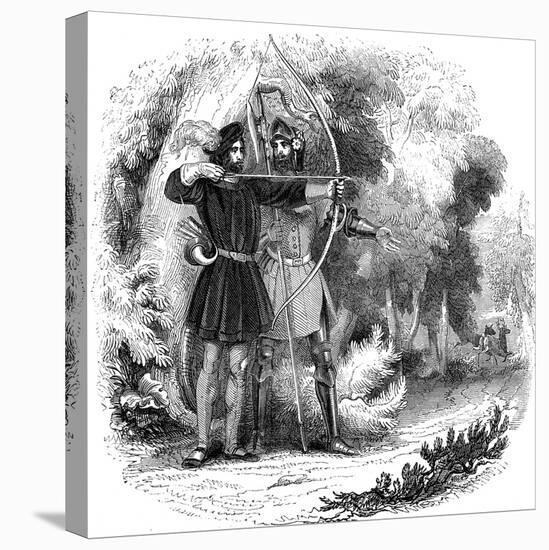 Robin Hood, Legendary English Folk Hero and Outlaw and Champion of the Poor, Early 19th Century-null-Premier Image Canvas