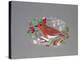 Robin with Snowflakes and Holly-Mike Alexander-Premier Image Canvas