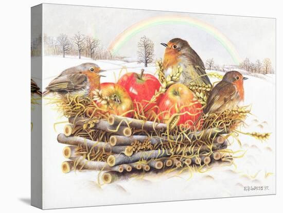 Robins with Apples, 1997-E.B. Watts-Premier Image Canvas