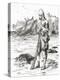 Robinson Crusoe on the Desert Island after Being Shipwrecked, from Adventures of Robinson Crusoe-null-Premier Image Canvas