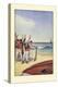 Robinson Crusoe: Then They Came and Fired Small Arms-Milo Winter-Stretched Canvas