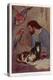 Robinson Crusoe with His Parrots and Cats-Elenore Plaisted Abbott-Stretched Canvas