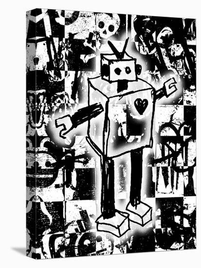 Robot Graffiti-Roseanne Jones-Premier Image Canvas