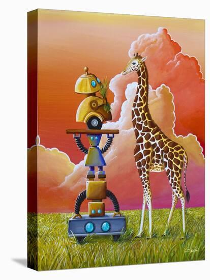 Robots On Safari-Cindy Thornton-Stretched Canvas
