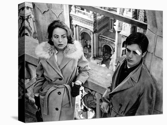 Rocco And His Brothers, Annie Girardot, Alain Delon, 1960-null-Stretched Canvas