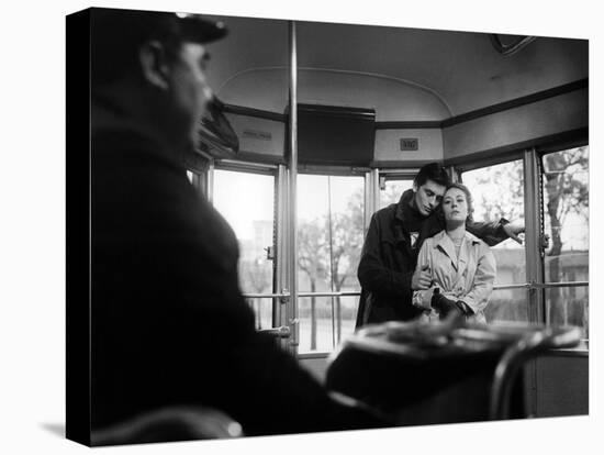 "Rocco and his Brothers" (Rocco and ses freres) by Luchino Visconti with Alain Delon and Annie Gira-null-Stretched Canvas