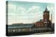 Rochester, New York - Eric Train Depot View-Lantern Press-Stretched Canvas