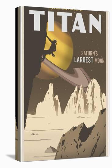 Rock Climbing On Titan-Steve Thomas-Premier Image Canvas