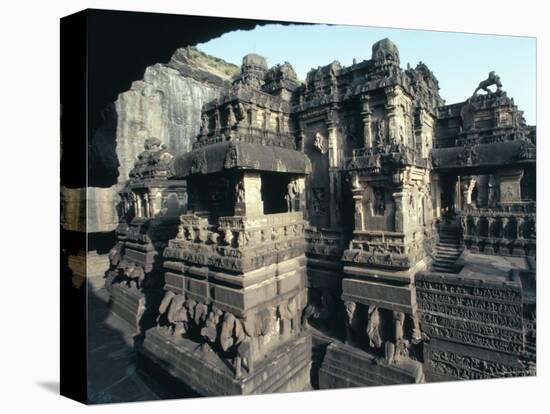 Rock-Cut Kailasa Temple, Ellora, Unesco World Heritage Site, Near Aurangabad, Maharashtra, India-Adam Woolfitt-Premier Image Canvas