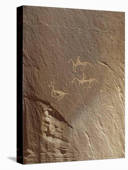 Rock Engravings, Ledge Ruin, Canyon De Chelly National Monument, Arizona, USA-null-Premier Image Canvas