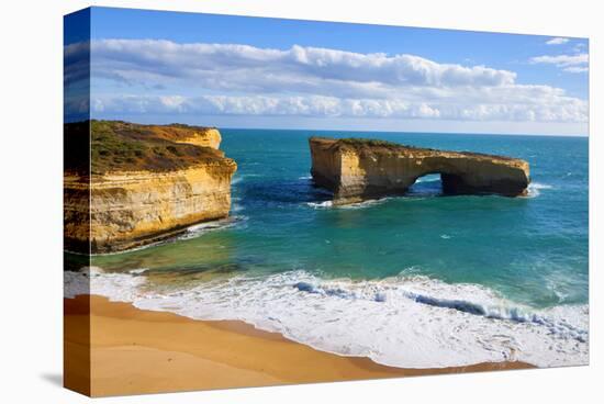Rock Formation called London Bridge, Port Campbell National Park, Great Ocean Road, Australia-null-Stretched Canvas