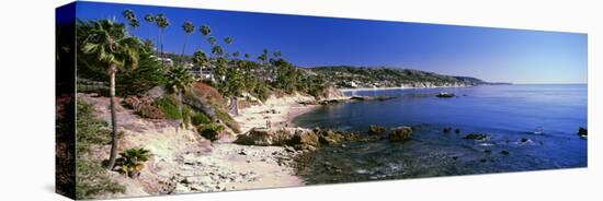 Rock formations at the coast, Laguna Beach, Orange County, California, USA-null-Premier Image Canvas