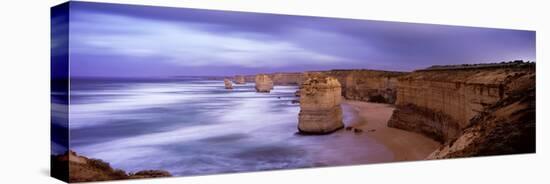 Rock Formations in the Sea, Twelve Apostles Sea Rocks, Great Ocean Road-null-Stretched Canvas