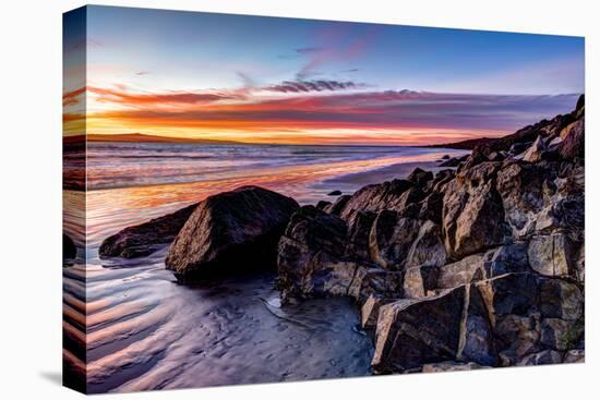 Rock formations on the beach at sunrise, Baja California Sur, Mexico-Panoramic Images-Premier Image Canvas