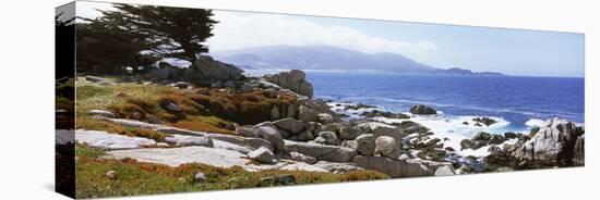 Rock Formations on the Coast, 17-Mile Drive, Monterey, Monterey County, California, USA-null-Premier Image Canvas