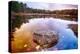 Rock in a Pond, Acadia National Park, Maine-George Oze-Premier Image Canvas