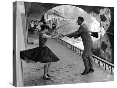 Rock 'n' Roll Dancers on Quays of Paris, River Seine, 1950s' Stretched  Canvas Print - Paul Almasy | Art.com
