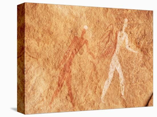 Rock Paintings, Uan Amil, Akakus, Southwest Desert, Libya, North Africa, Africa-Nico Tondini-Premier Image Canvas