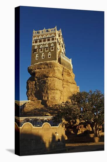 Rock Palace (Dar Al Hajar), Wadi Dhar, Yemen, Middle East-Bruno Morandi-Premier Image Canvas