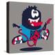 Rock, Rocker Monster-braingraph-Stretched Canvas