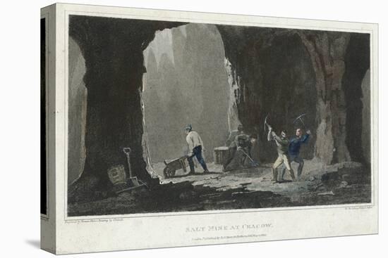 Rock Salt: Miners at Work in Salt Mine Near Cracow, Poland, C1820-null-Premier Image Canvas