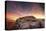 Rock Wall Sunset-Bob Larson-Stretched Canvas