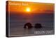 Rockaway Beach, Oregon - Rockaway Beach Sunset-Lantern Press-Stretched Canvas