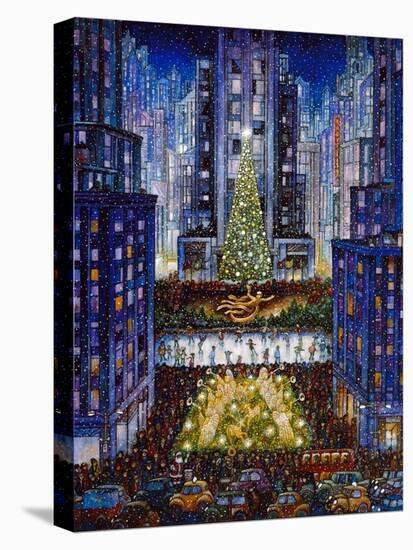 Rockefeller Center 2 Blue-Bill Bell-Premier Image Canvas