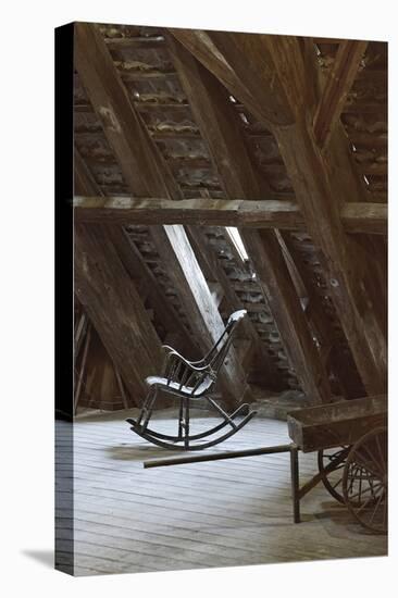 Rocking Chair on an Attic, Copenhagen, Denmark, Scandinavia-Axel Schmies-Premier Image Canvas