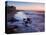 Rocks and Beach at Sunset, La Jolla, San Diego County, California, USA-Richard Cummins-Premier Image Canvas