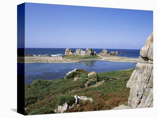 Rocks and Coast, Pors Bugalez, Brittany, France-J Lightfoot-Premier Image Canvas