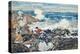 Rocks and Waves and Figures (W/C on Paper)-Maurice Brazil Prendergast-Premier Image Canvas
