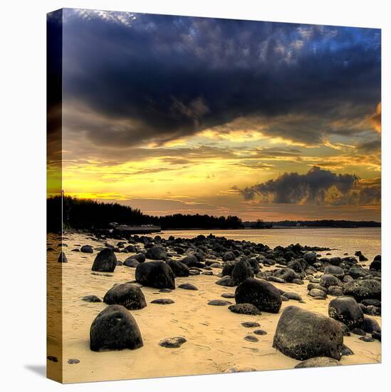 Rocks on Beach-null-Premier Image Canvas