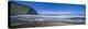 Rocky Beach at Waipio Valley where Waipio River enters ocean, Hamakua District, Hawaii, USA-Panoramic Images-Premier Image Canvas