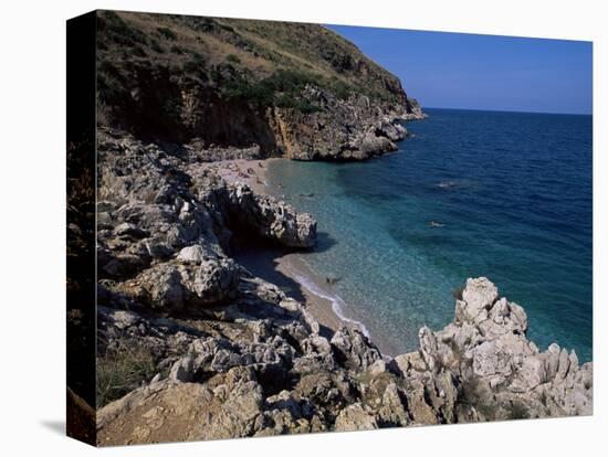 Rocky Coast, Island of Sicily, Italy, Mediterranean-Julian Pottage-Premier Image Canvas